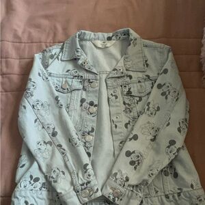 H&M Light Blue Disney Print Jacket
